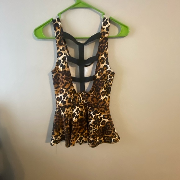 Poplin tank cheetah print - Picture 2 of 2